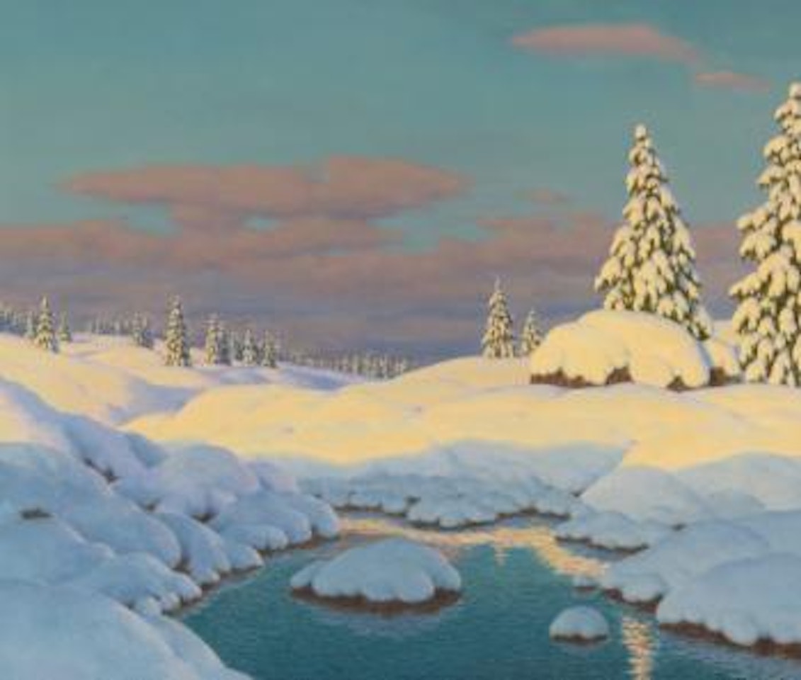 Winter Landscape by Ivan Fedorovich Choultse