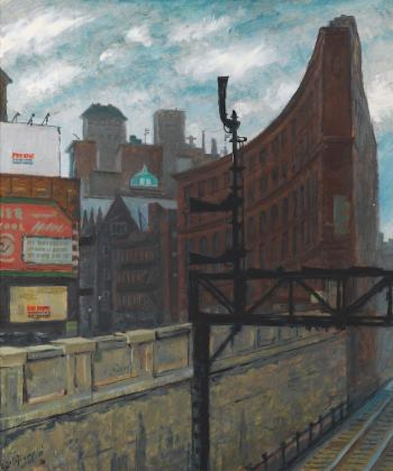 The Bulfinch Hotel, Boston by Mstislav Valerianovich Dobuzhinsky