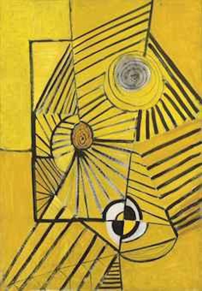 Yellow and Black Movement by Terry Frost