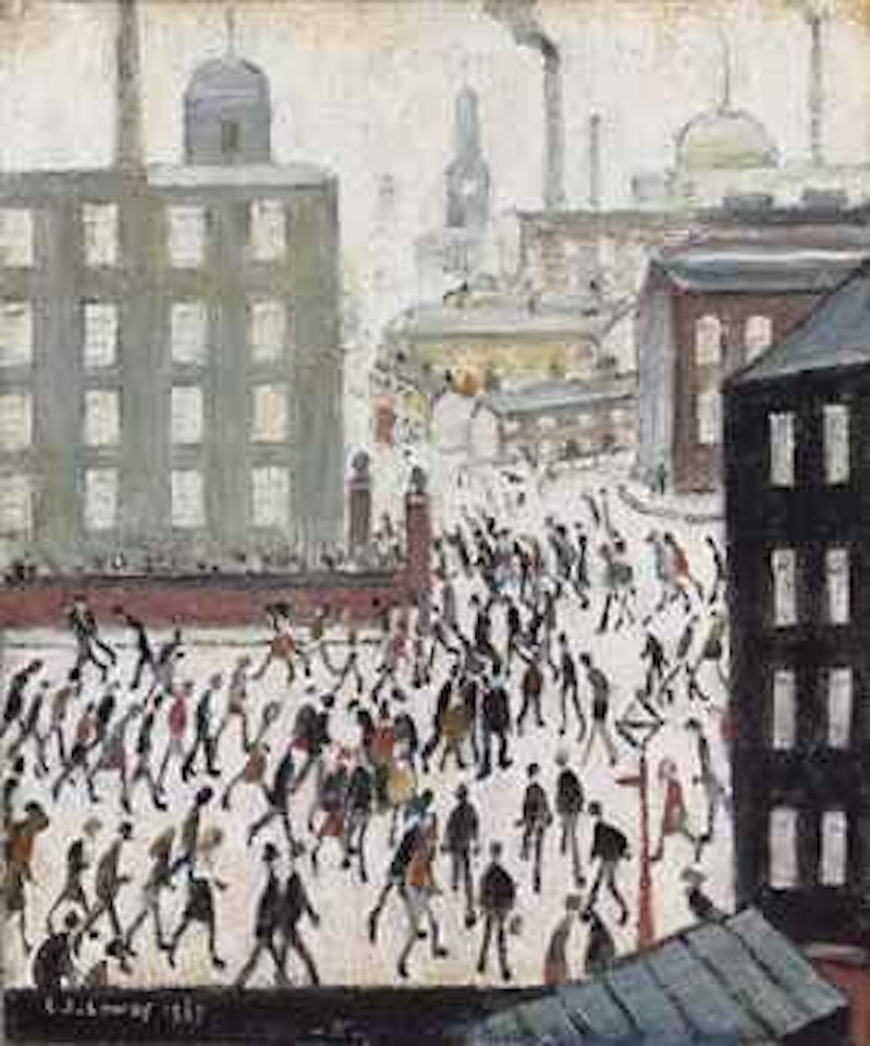 Going to Work by Laurence Stephen Lowry