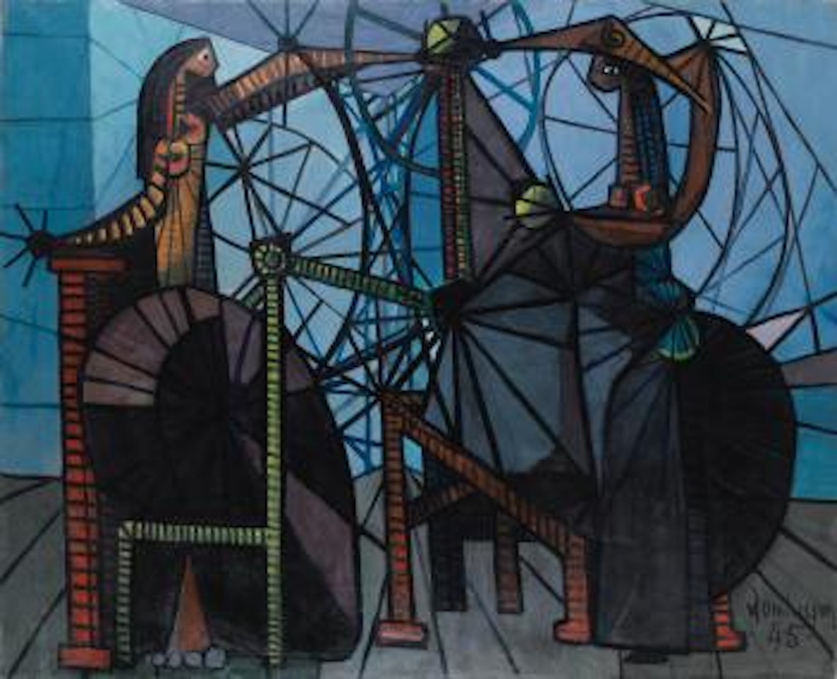 Les Deux Voyantes by Oscar Dominguez