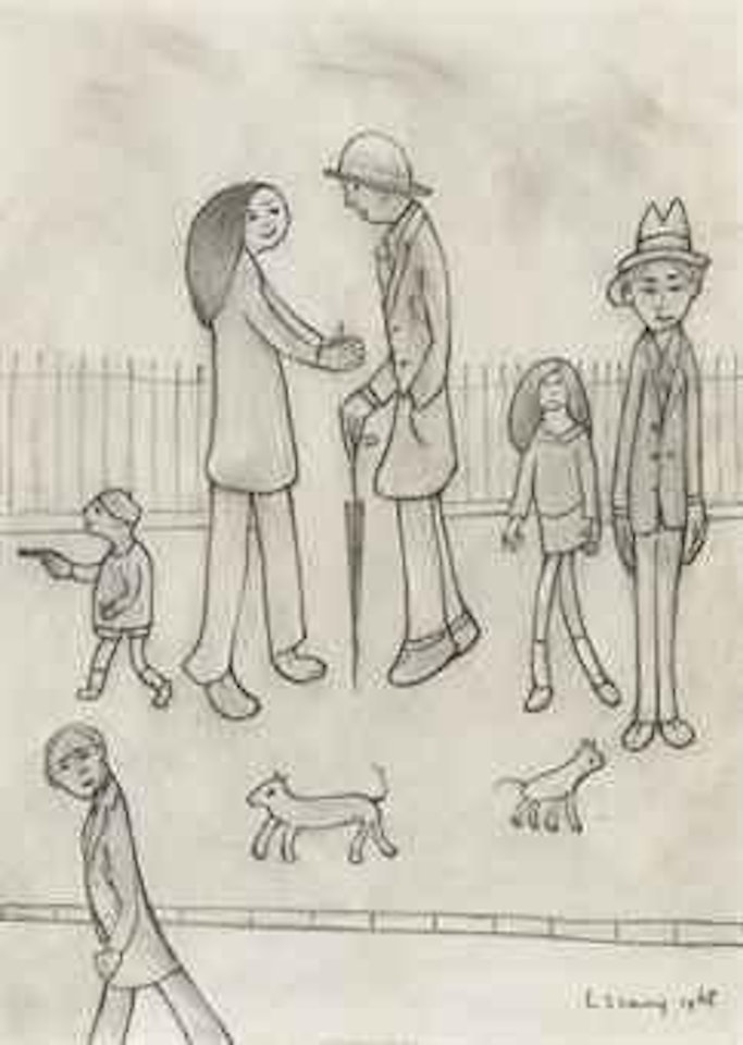 Lovers' Meeting by Laurence Stephen Lowry