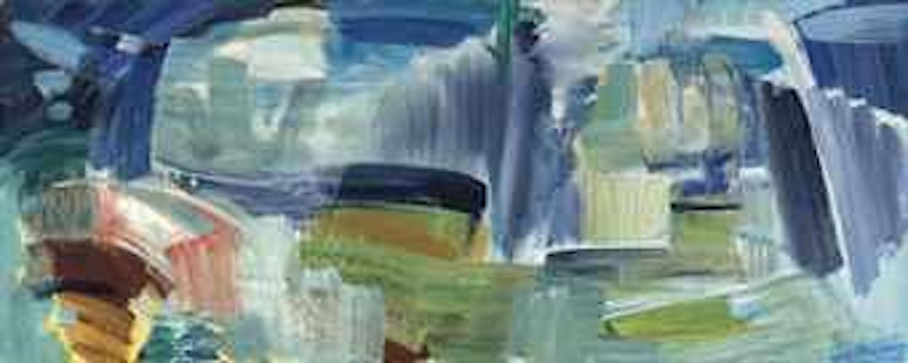 Arched Bridge over a River by Ivon Hitchens