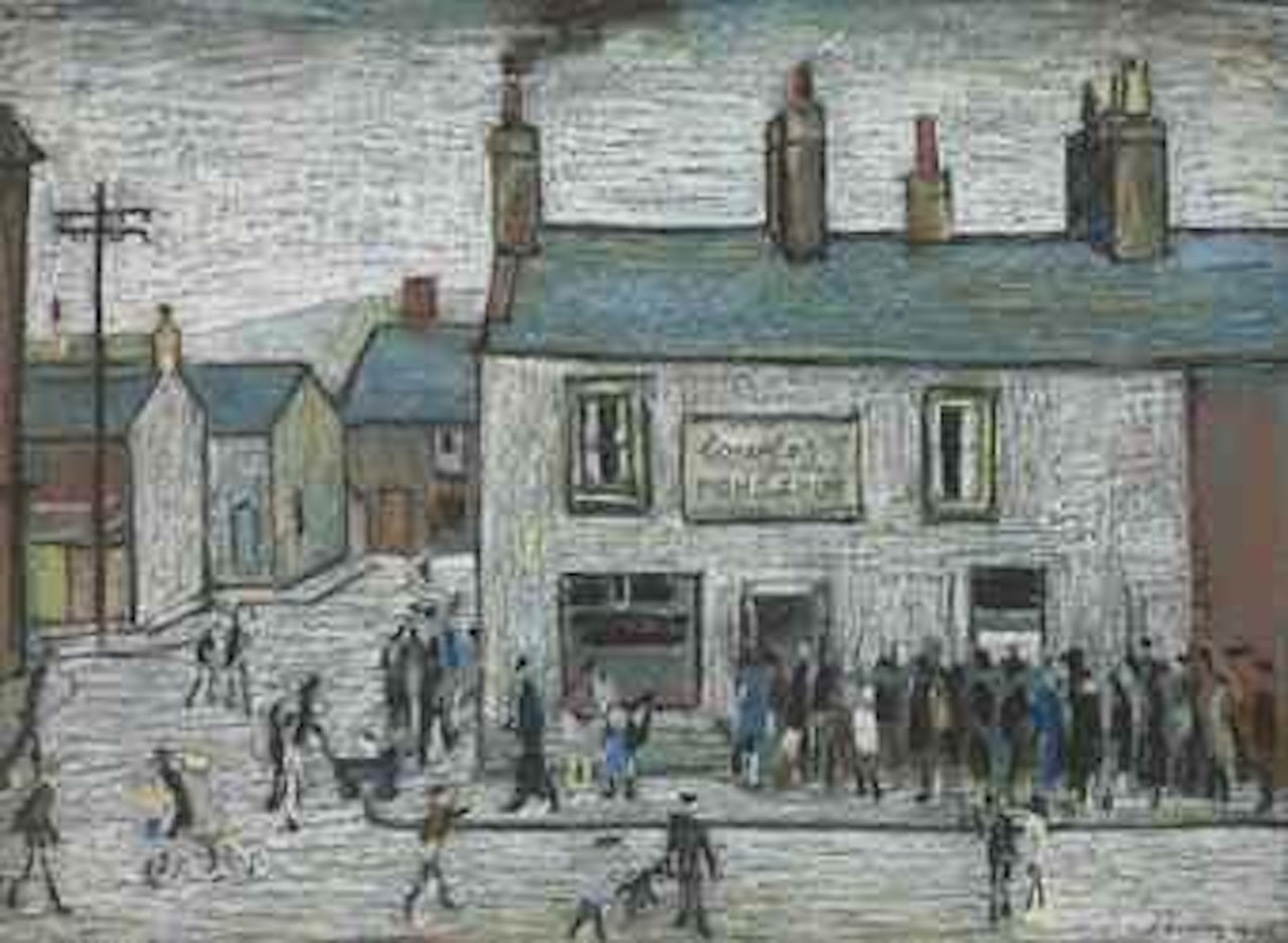 Cowles Fish & Chips, Cleator Moor by Laurence Stephen Lowry