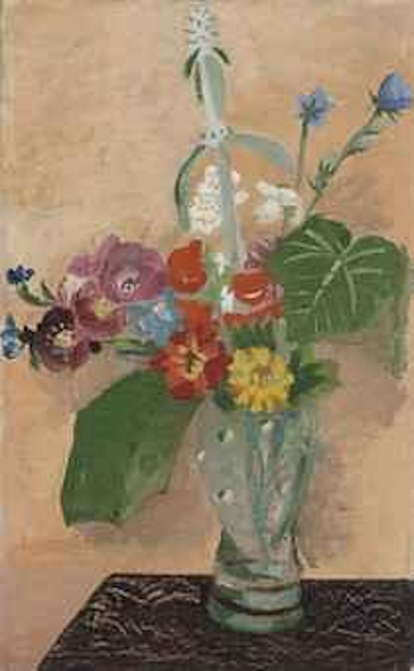 Summer Flowers in a Glass Vase by Winifred Nicholson