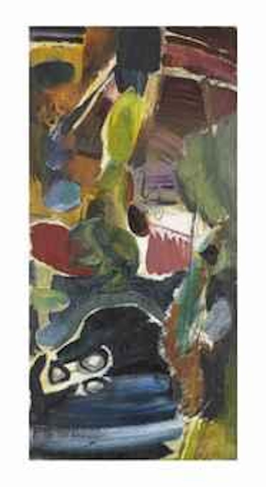 Wooded garden from a window by Ivon Hitchens