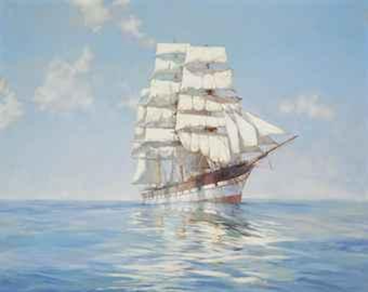 Idle sails: Loch Etive in a calm by Montague Dawson