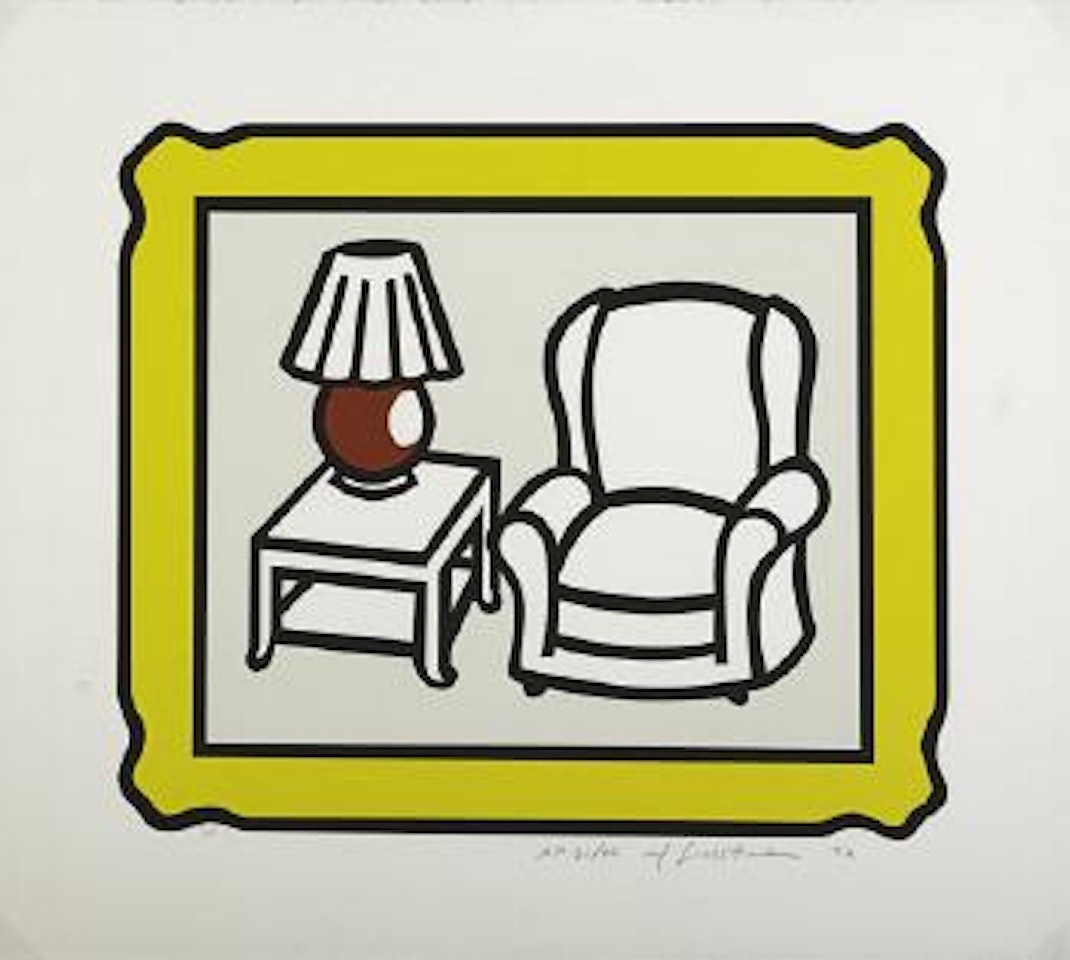 Red lamp by Roy Lichtenstein