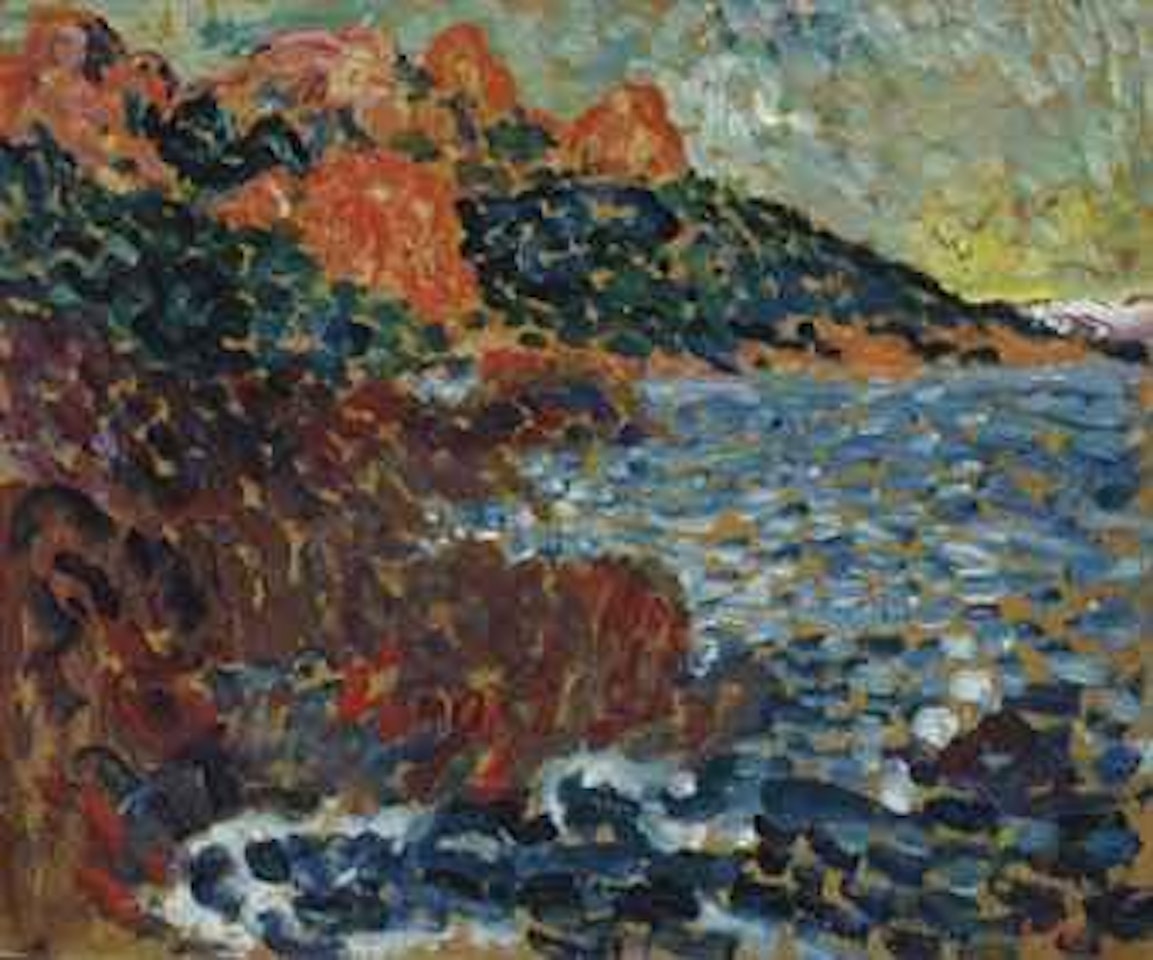 Bord de mer aux rochers rouges by Louis Valtat