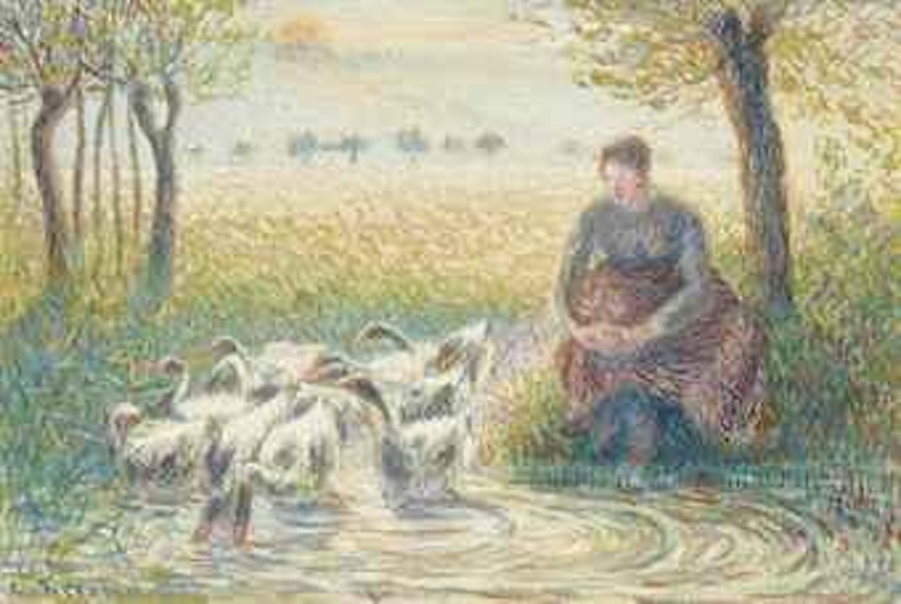 La gardeuse d'oies by Camille Pissarro