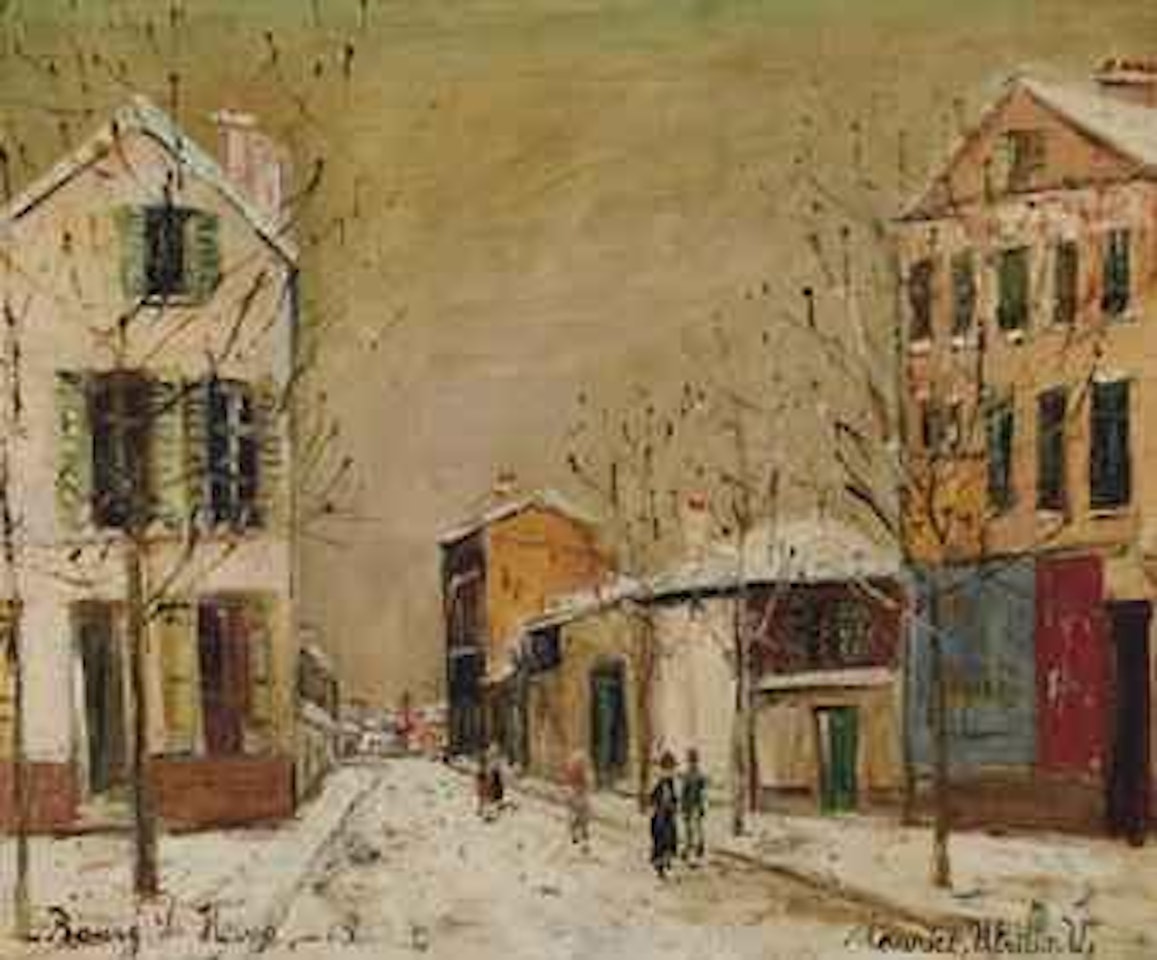 Rue de Bièvre, Bourg-la-Reine (Hauts-de-Seine) by Maurice Utrillo