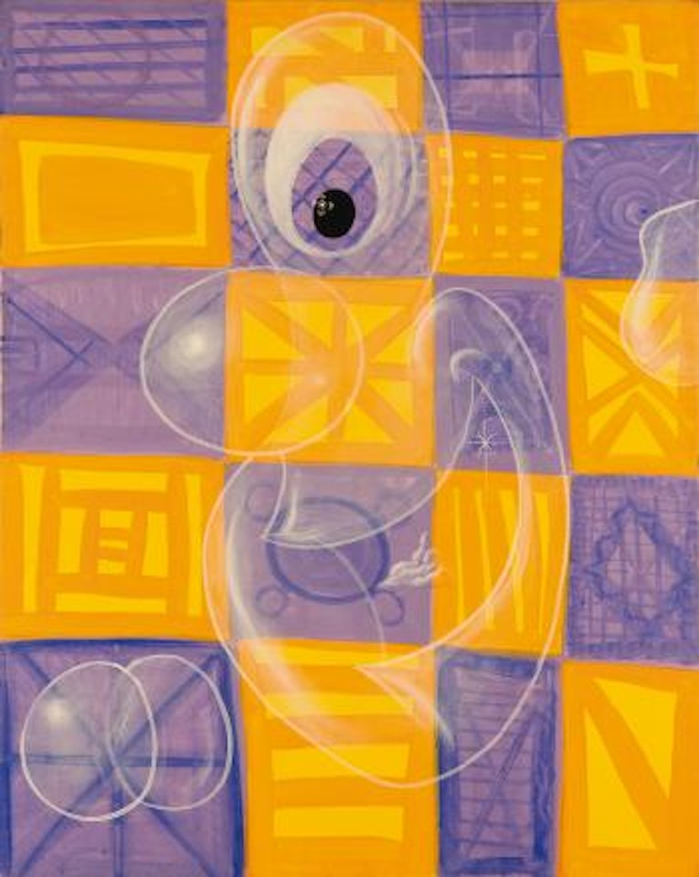 Checkerboard Ghost by Kenny Scharf