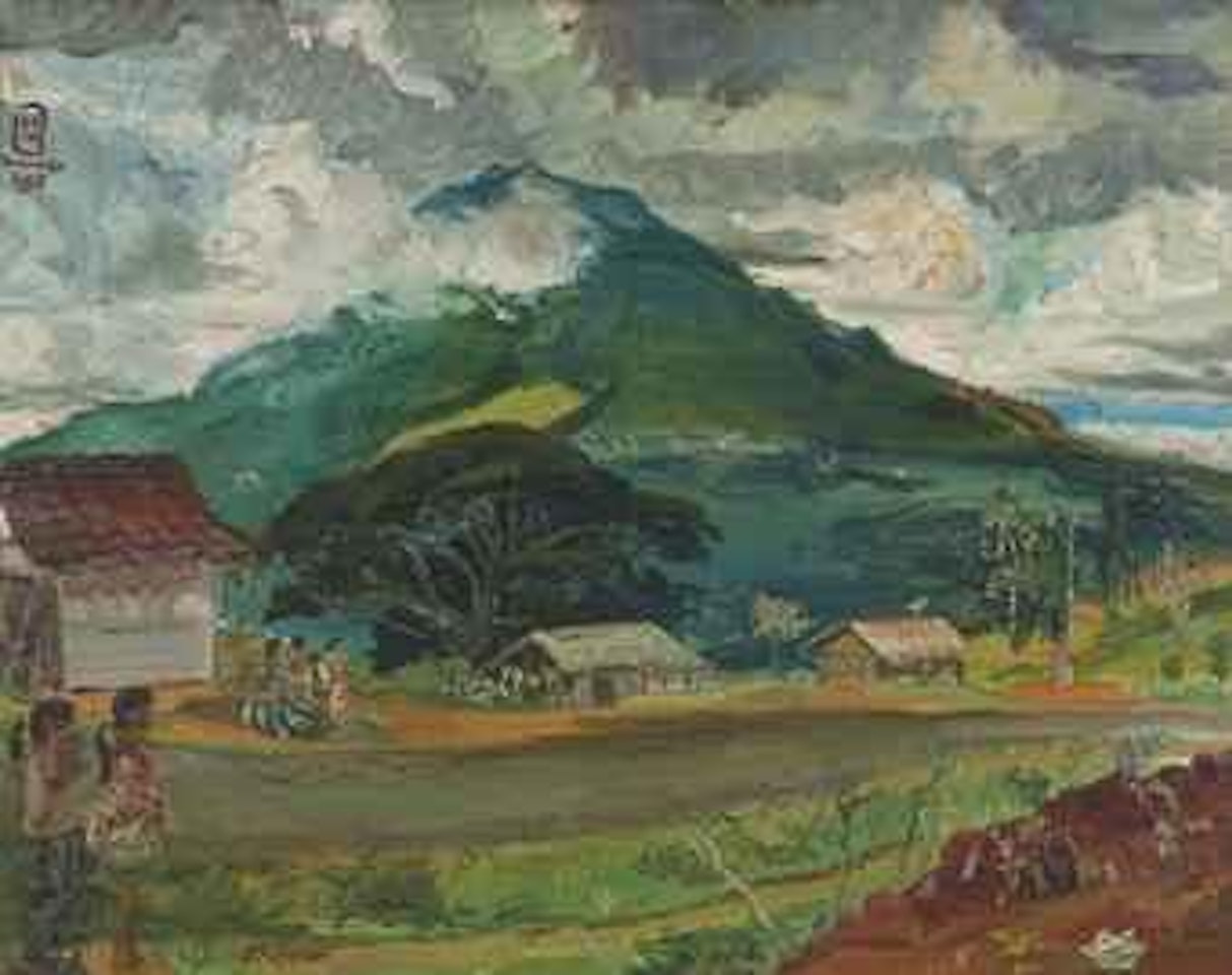 Pemandangan Bandung (A View of Bandung) by Sindutomo Sudjojono