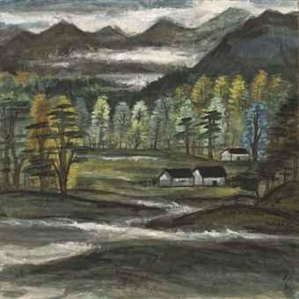 Tranquil Landscape by Lin Fengmian