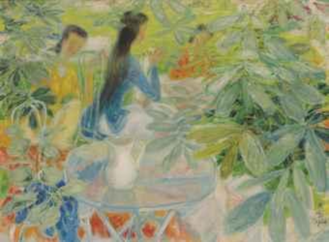 Tea in the Garden by Le Pho