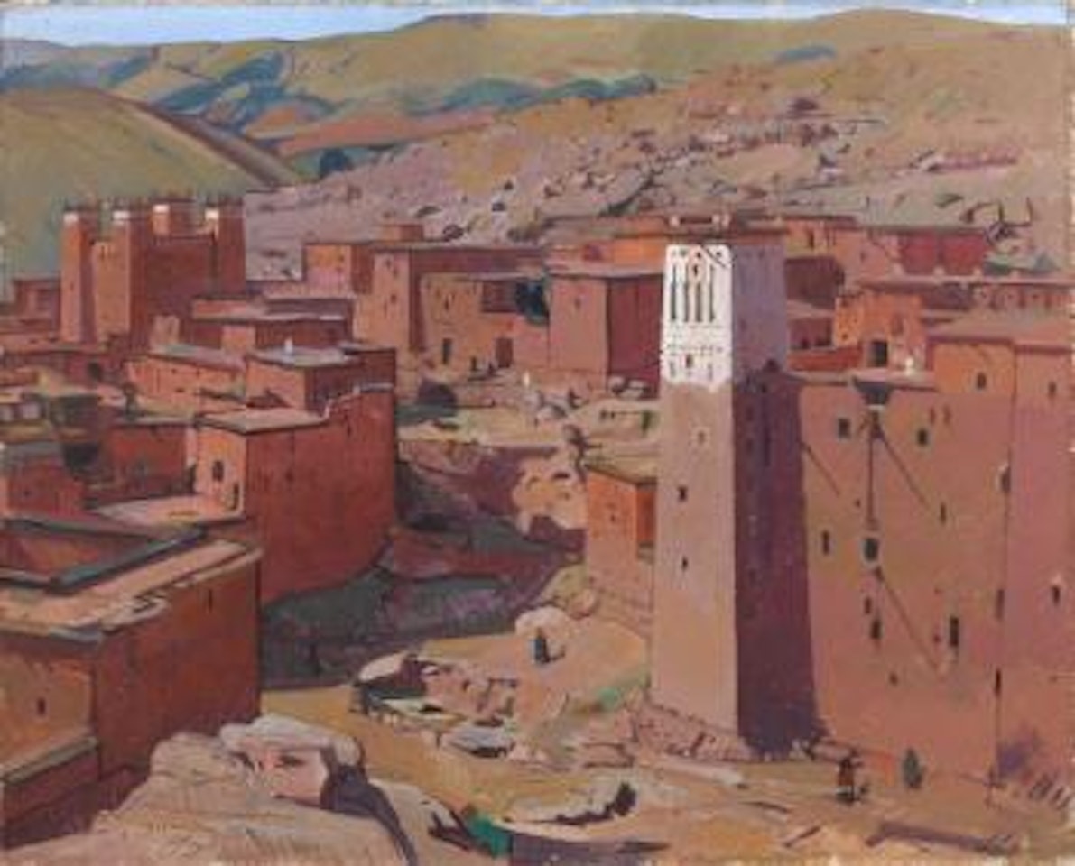 La kasbah d'Anemiter, vallée d'Ounila, Grand Atlas by Jacques Majorelle