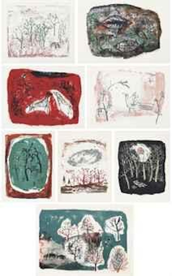 Lecture par Henri Michaux; Decomposition Prints by Zao Wou-Ki