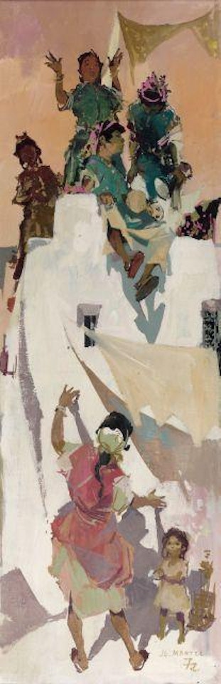 Les toits de la kasbah by Jean Gaston Mantel