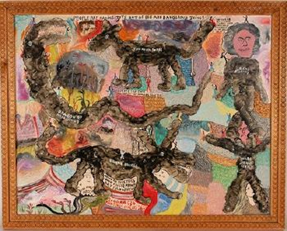 Own fingerprint, #2,536 by Howard Finster
