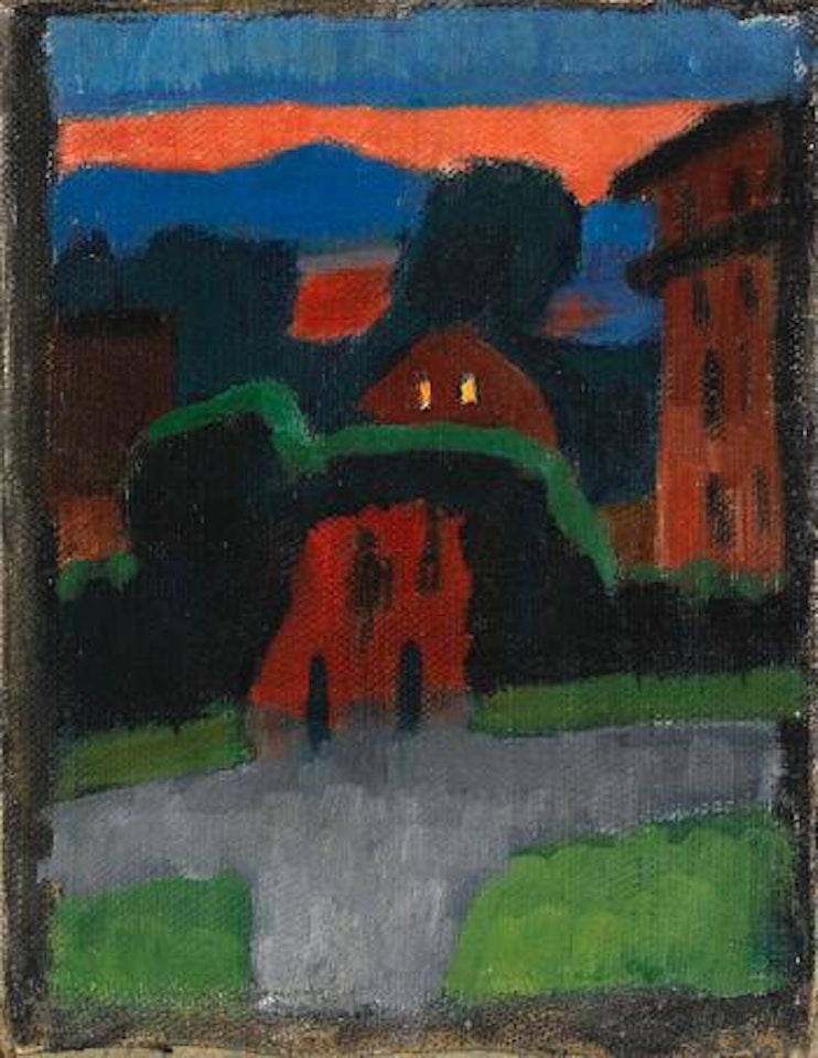 Staffelsee mit rotem Haus by Gabriele Münter