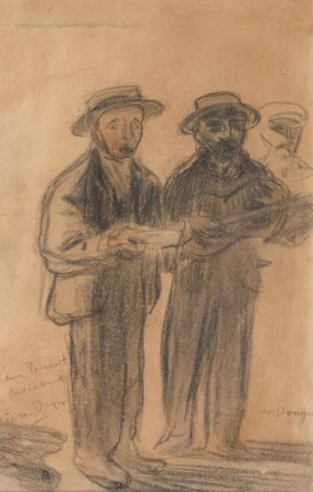Les chanteurs de rue by Kees van Dongen