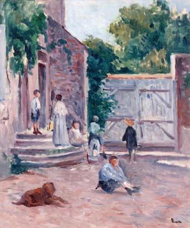 Cour de ferme à Bessy-sur-Cure by Maximilien Luce