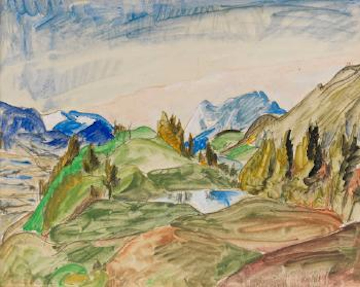 Vorberge im Frühling by Erich Heckel