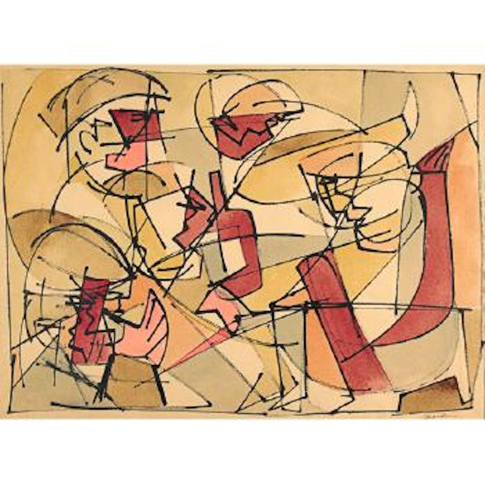 Harlem night club by Romare Bearden