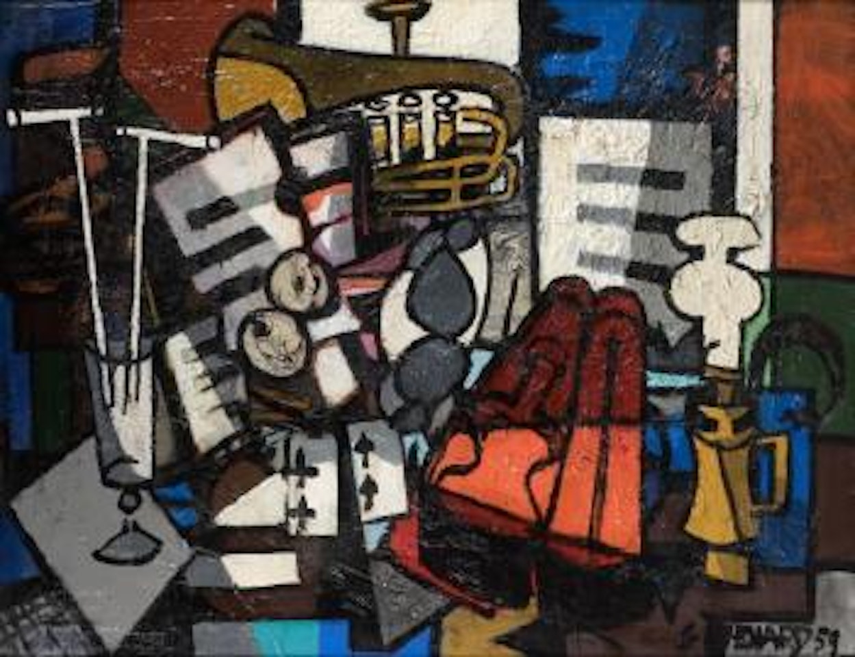 Nature morte (au violon) by Claude Venard