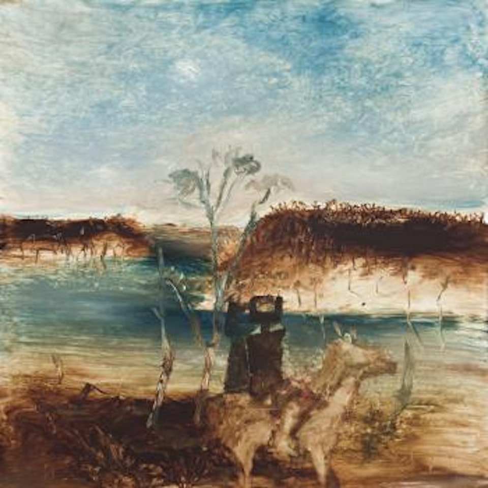 Ned Kelly in a Landscape by Sidney Nolan