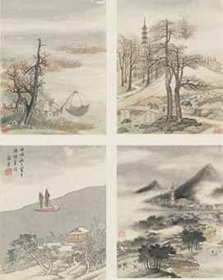 Scenery of the Four Seasons by Zhang Hong
