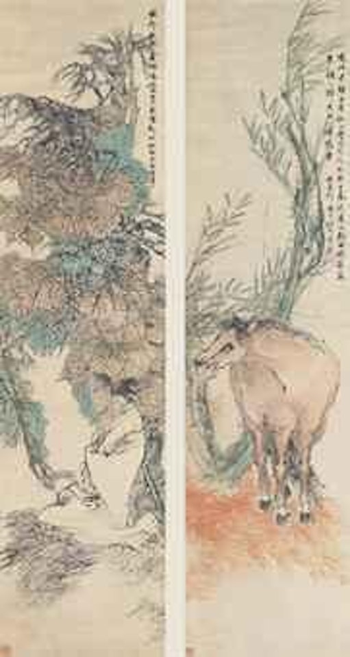 Buddha, Horse by Ren Bonian