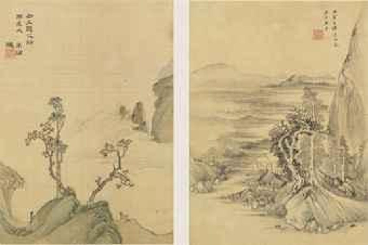 Landscapes after Old Masters by Shao Mi
