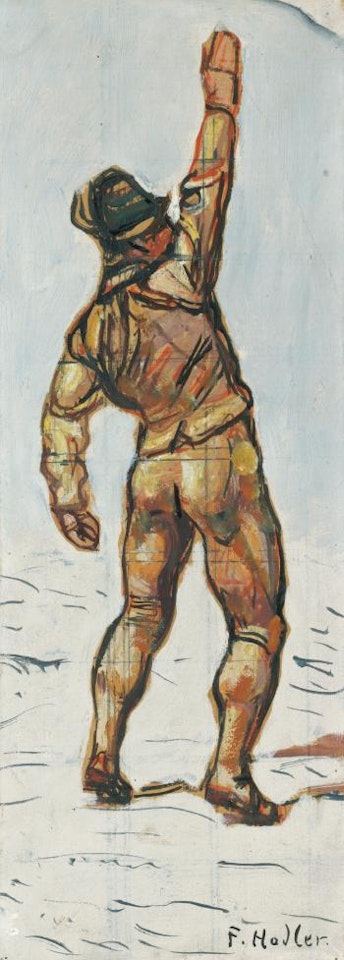 Schwörender (Studie Zu "Einmütigkeit") by Ferdinand Hodler
