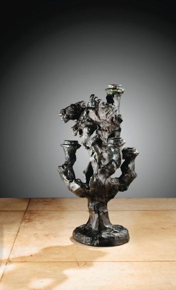 Chandelier à Deux Têtes De Cheval by Diego Giacometti