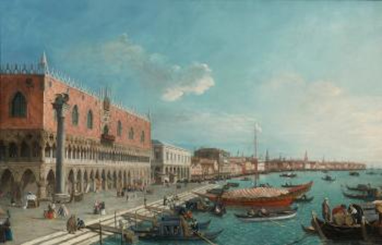 The Grand Canal From Palazzo Balbi To The Rialto Bridge by Canaletto