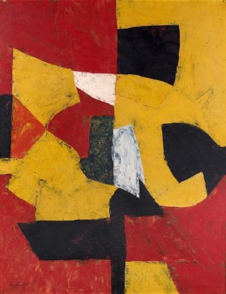 Composition (jaune, rouge, noir, blanc) by Serge Poliakoff