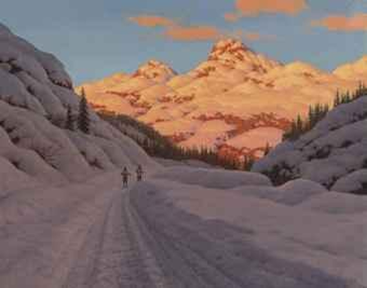 Cross-country ski-ing, Haute Savoie by Ivan Fedorovich Choultse