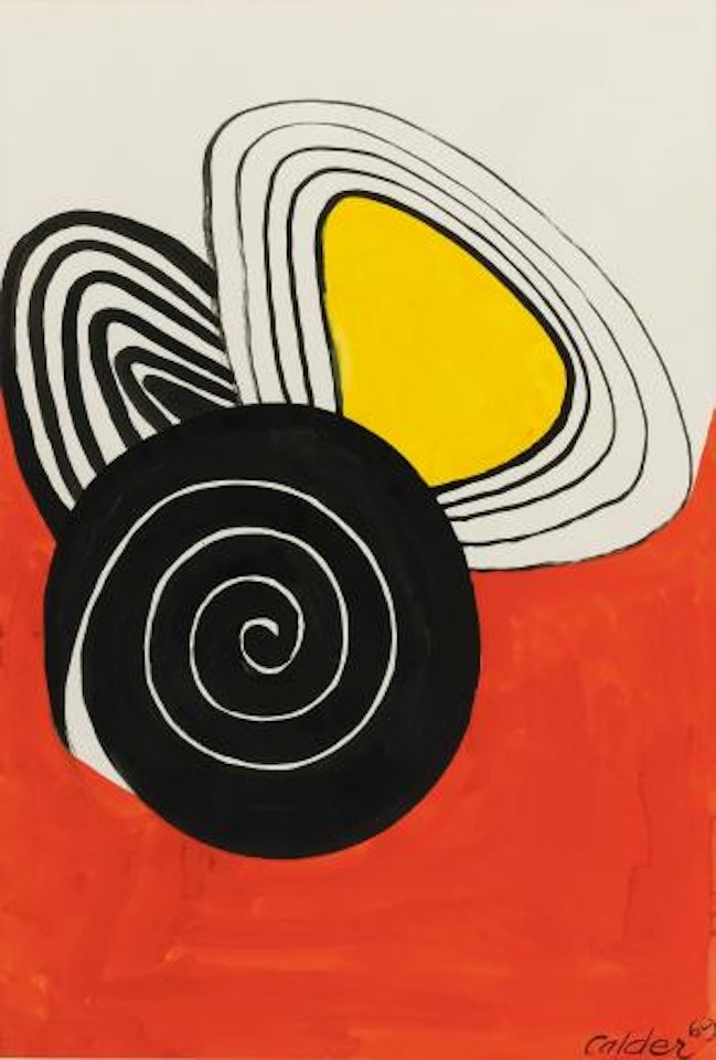 Escargot Amoureux De 2 Huitres by Alexander Calder