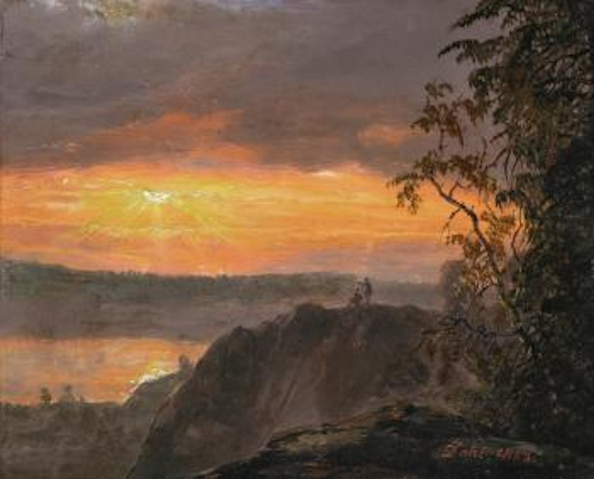 Landscape In Evening Light by Johan Christian Clausen Dahl