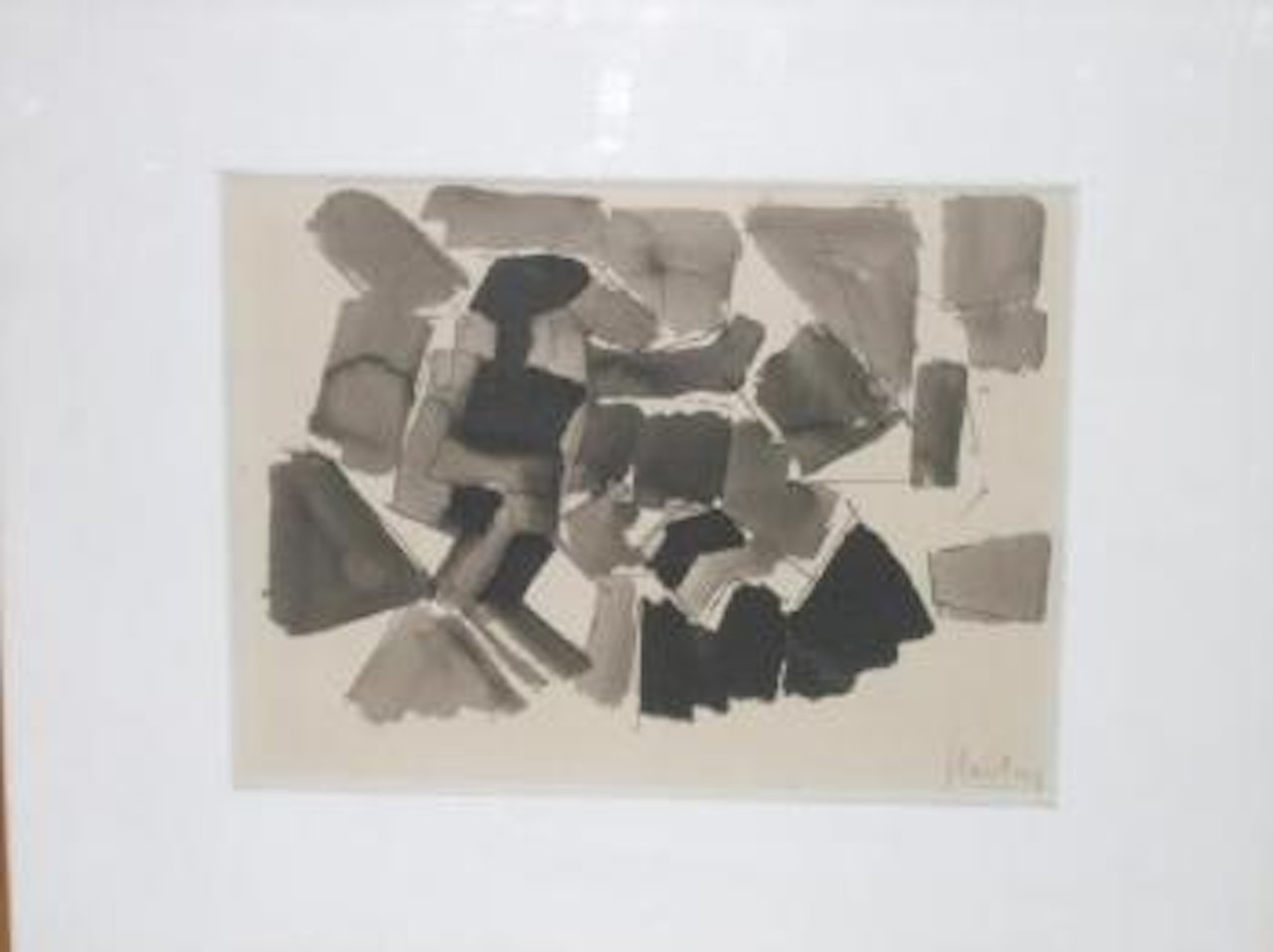 Composition grise by Nicolas de Staël