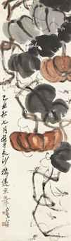 Pumpkin and Bees by Qi Baishi