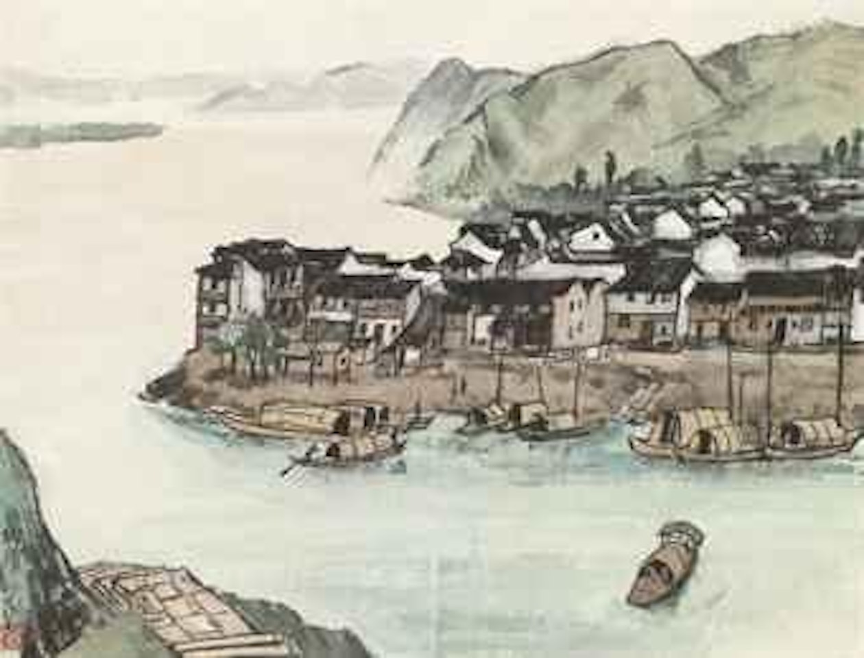 Landscape of Tonglu by Li Keran