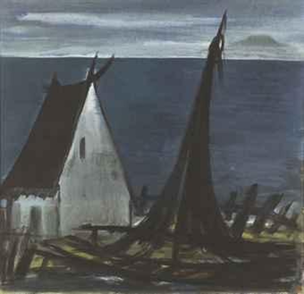 Boat by the House by Lin Fengmian