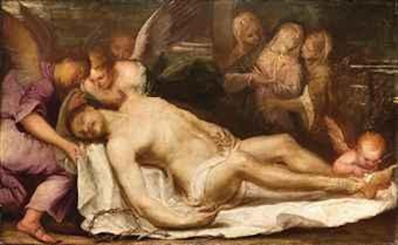 Compianto su Cristo morto by Pietro Liberi