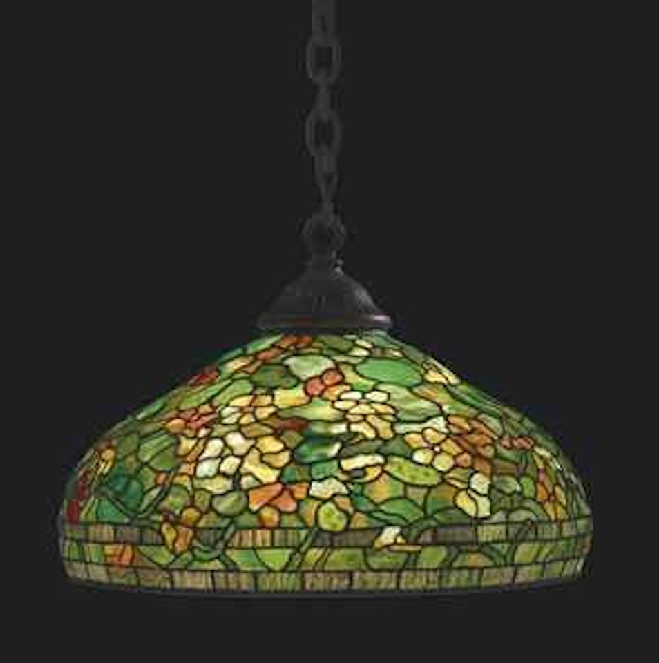 A 'Nasturtium' Chandelier by Tiffany Studios