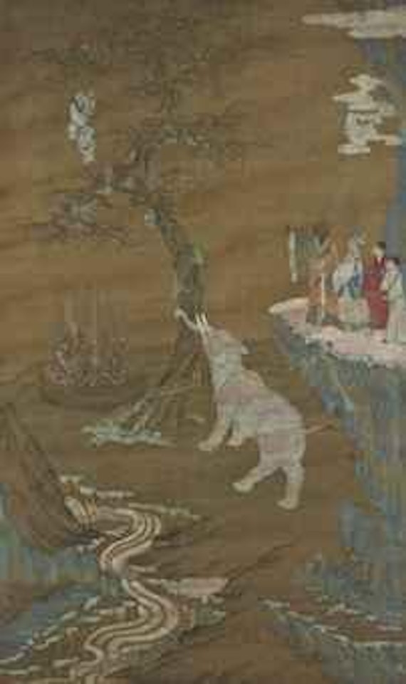 Dans un paysage lacustre et montagneux by Chinese School