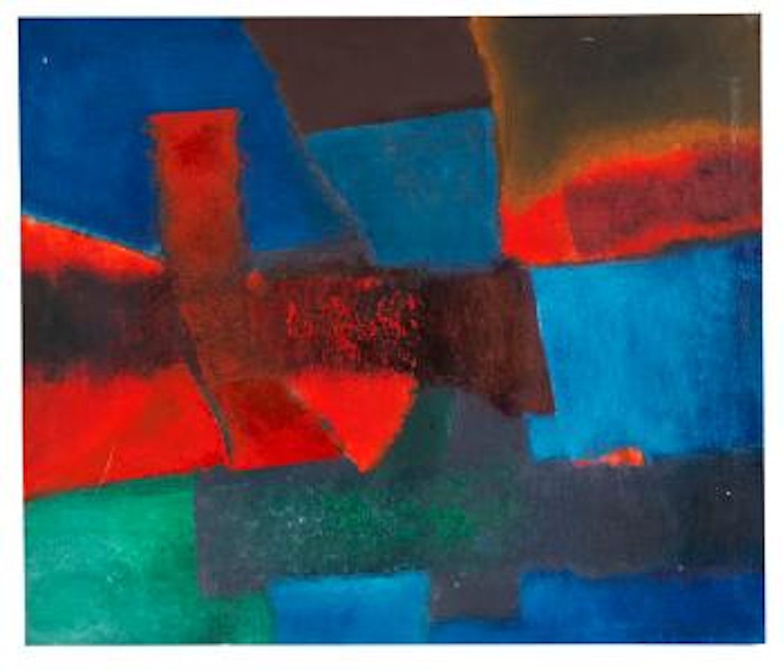 Rot von links und rechts by Fritz Winter