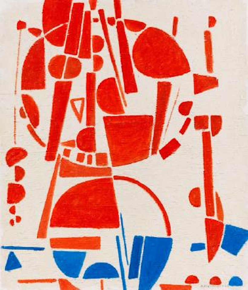 Komposition 25.1.1966 by Max Ackermann