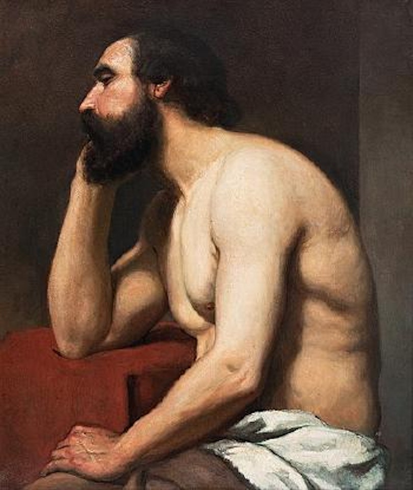 Study of a man by Albert Edelfelt